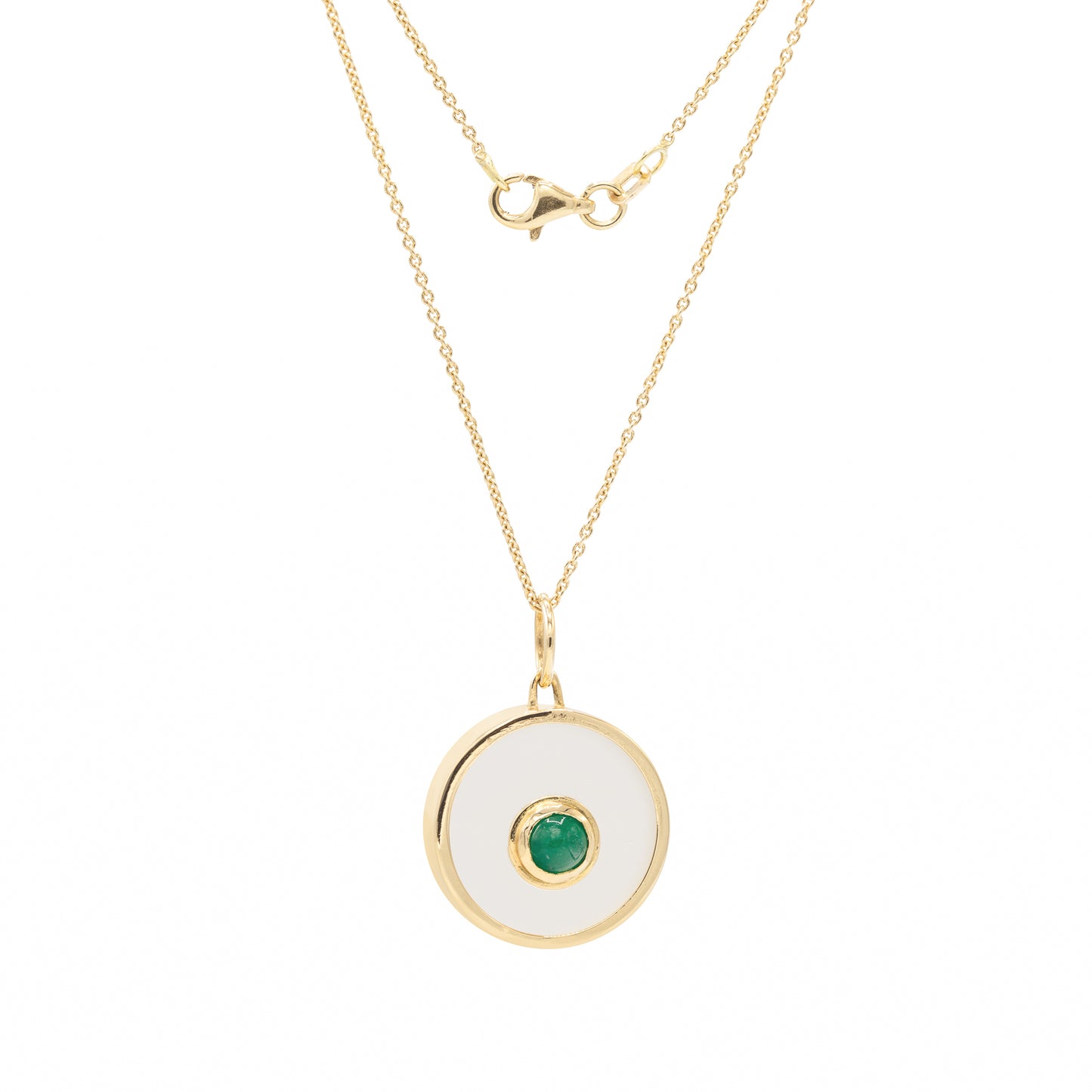 Emerald Evil Eye Necklace