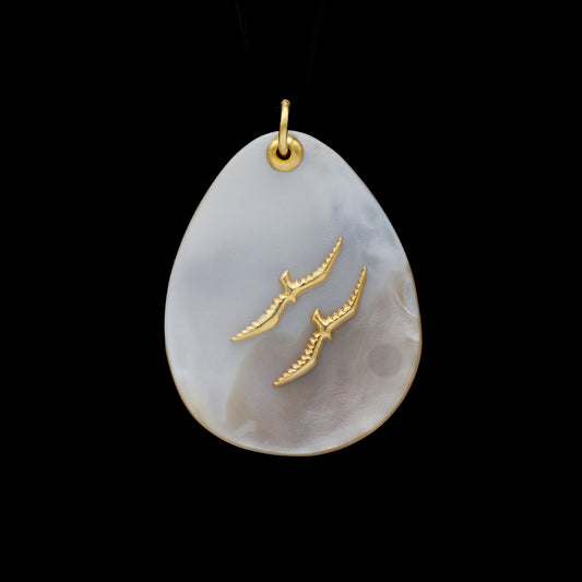 Seagull and Mother of Pearl Necklace